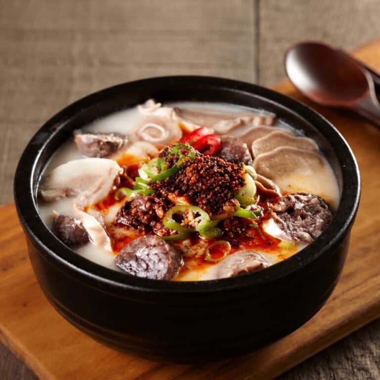[탐라순대] 마라순대국 (기본: 순대+고기)